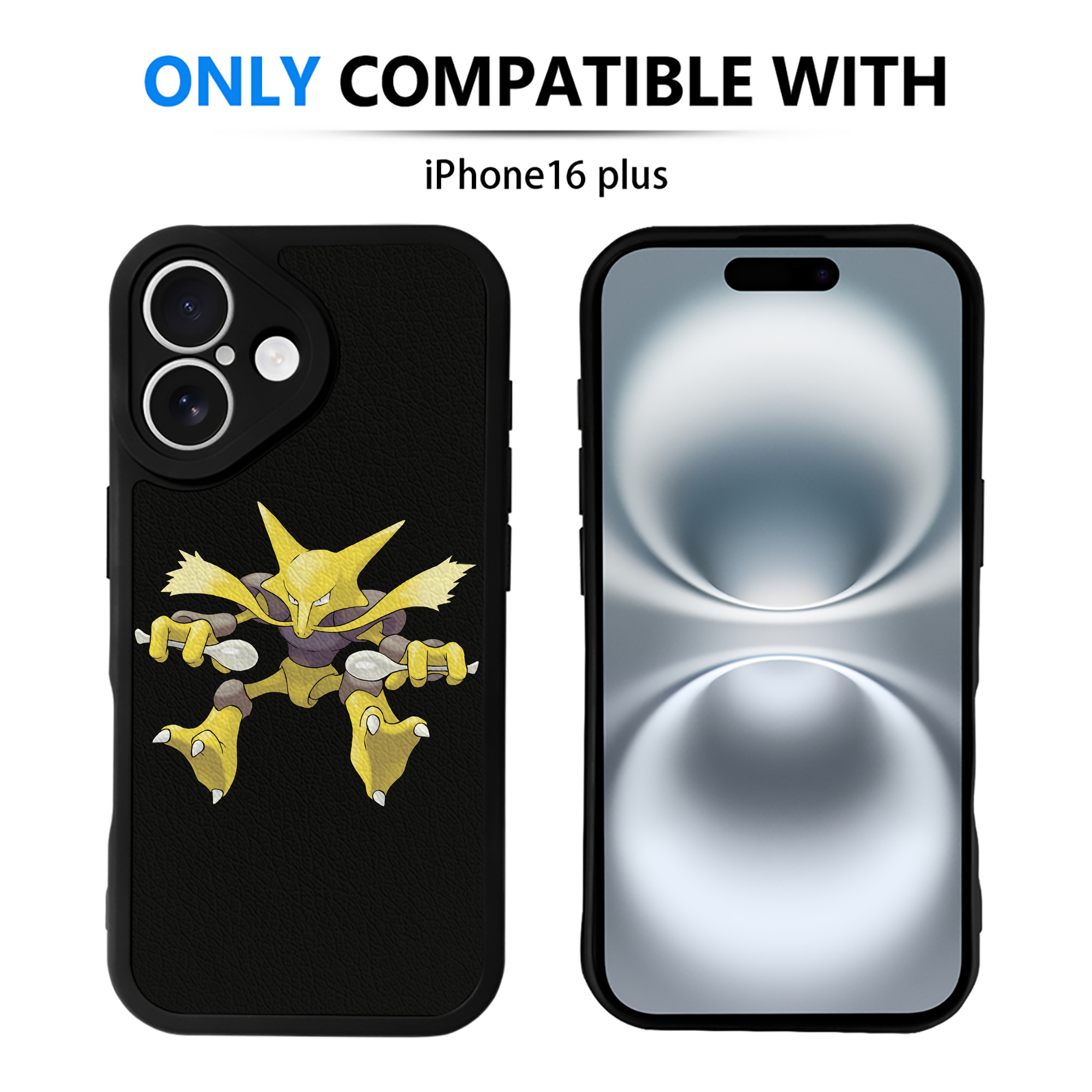 （画像用） ポケットモンスター Pokémon 【iPhone 16シリーズ対応】シリコンスマホケース（レザー調） 材質：シリコン